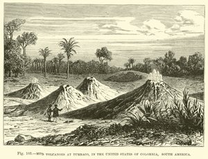 Mud Volcanoes at Turbaco, in the United States of Colombia, South America by English School
