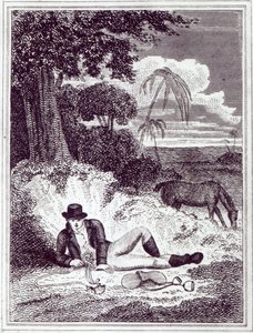 Mungo Park in Africa, an Illustration from 