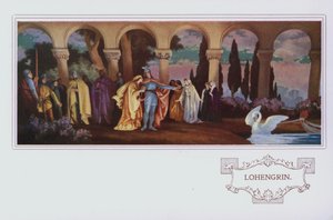 Murals in Peter Robinson Restaurant: Lohengrin by English School