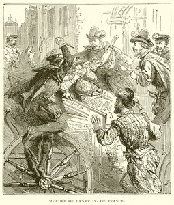 Murder of Henry IV of France by English School