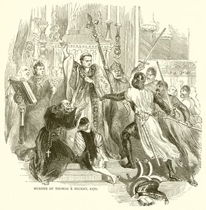 Murder of Thomas a Becket, 1170 by English School