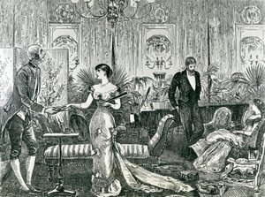Music at Home (engraving) by English School
