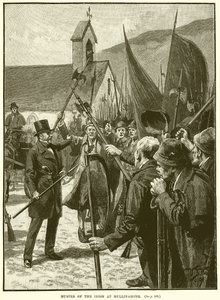 Muster of the Irish at Mullinahone by English School