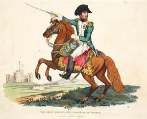 Napoleon Bonaparte, Emperor of France, Illustration from An Historical Account of the Battle of Waterloo by William Mudford, 1816 by English School
