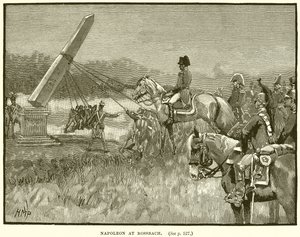 Napoleon at Rossbach by English School