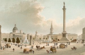 National Gallery--Trafalgar Square by English School