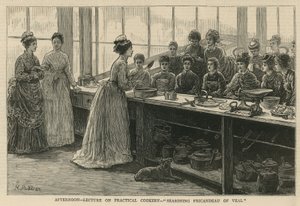 National Training School of Cookery at South Kensington: Afternoon lecture on practical cookery