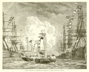 Naval Review at Spithead in Honour of the Sultan of Turkey by English School