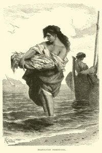 Neapolitan fisher-girl by English School