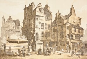 Netherbow House, Edinburgh as it was in 1843, from 