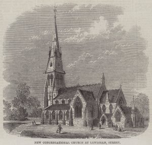 New Congregational Church at Lewisham, Surrey by English School