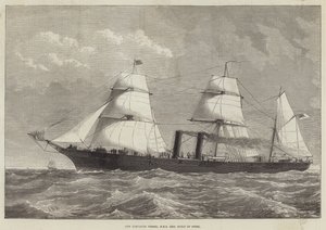 New Despatch Vessel, HMS Iris, Built of Steel by English School