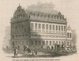 New Music Hall, erecting in Long Acre, for the Hullah Singing Schools by English School