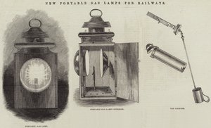 New Portable Gas Lamps for Railways