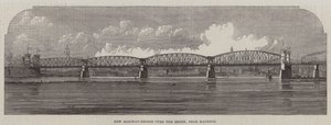 New Railway-Bridge over the Rhine, near Mayence by English School