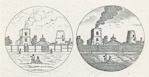 New River Head, dated 6 June 1775 by English School
