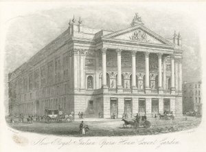 New Royal Italian Opera House, Covent Garden, London by English School