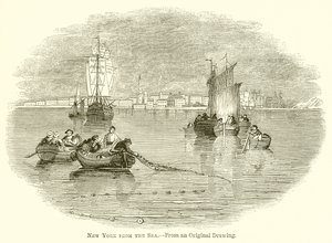 New York from the Sea by English School