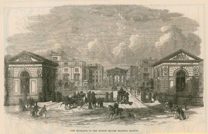 New entrance to the Euston Square railway station by English School