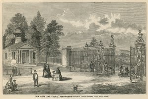 New Gate and Lodge, Kensington, Opposite Prince Albert Road, Hyde Park by English School