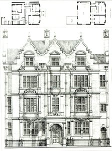 No.70 Ennismore Gardens, South Kensington, from The Building News, 23rd July 1886 by English School