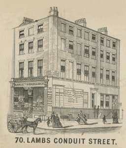 No 70 Lambs Conduit Street by English School
