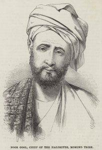 Noor Gool, Chief of the Halimzyes, Momund Tribe by English School