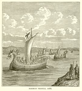Norman Vessels, 1066 by English School