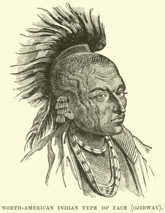 North-American Indian type of face, Ojibway by English School
