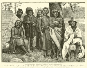 North-western American Indians by English School