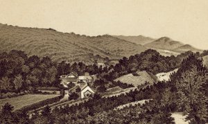 North Devon: Lee Church and Valley by English School