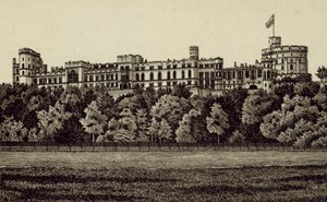 North Front, Windsor Castle by English School