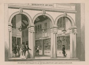 North entrance of Burlington Arcade, London by English School