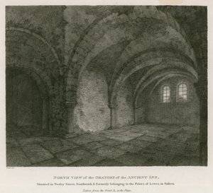 North view of the Oratory of the Ancient Inn situated in Tooley Street, Southwark by English School