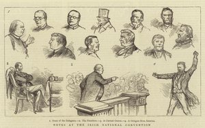 Notes at the Irish National Convention by English School