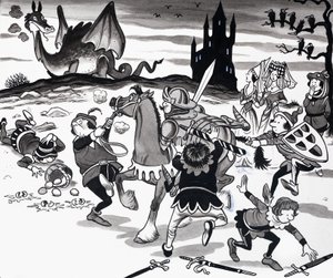 Nursery Rhyme Illustration by English School