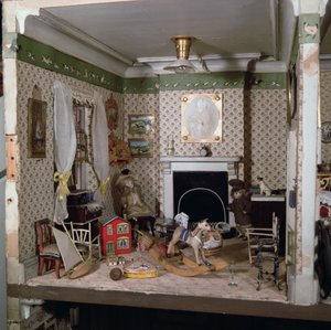 Nursery with toys from Miss Miles House, 1890