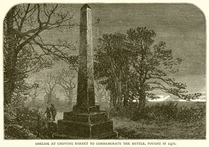 Obelisk at Chipping Barnet to Commemorate the Battle, Fought in 1471