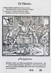 Of gluttony by English School