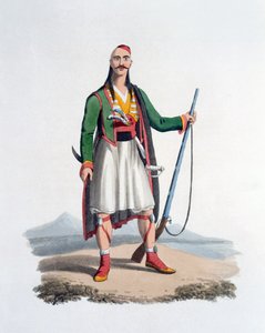 Officer of the Spahis, 1818 by English School