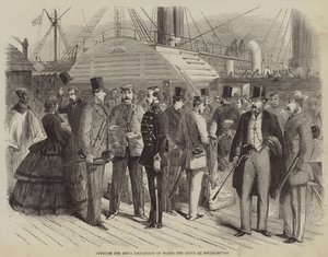 Officers for India embarking on Board the Indus at Southampton by English School