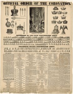 Official Order of the Coronation of Queen Victoria by English School