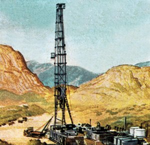 Oil Drilling Rig by English School