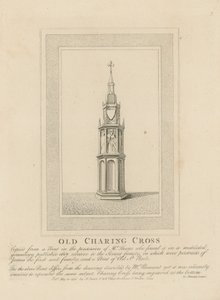 Old Charing Cross by English School