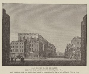 Old Drury Lane Theatre by English School