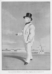 Old Lillywhite, from an Old Print Published in Famous Cricketers and Cricket Grounds, Published by Hudson and Kearns, 1895