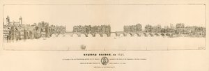 Old London Bridge, 1627 by English School