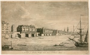 Old London Bridge, from near St Olaves Stairs
