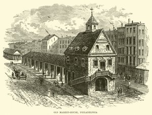 Old Market-house, Philadelphia by English School
