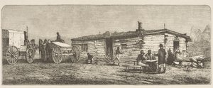 Old Post Station near Denver by English School
